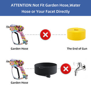 快速连接洗车枪高压泡沫喷射水枪带配件，用于汽车清洁 - Product Image 3