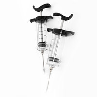 Injecteur de marinade en acier inoxydable de qualité alimentaire pour dinde, seringue à sauce BBQ, injecteur de saveur, outil de cuisine