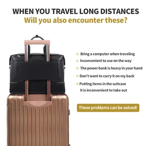 Individuelles Design große Kapazität modische Ledertaschen Koffertasche Unisex-Bekleidung Übernachtung Wochenend-Reisetaschen