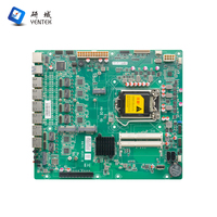 Placa Base Industrial con 6 Puertos LAN, Intel B75 LGA1155 I3 I5 I7, 2 DDR3, MSATA, Win10/Linux, HD VGA, Firewall