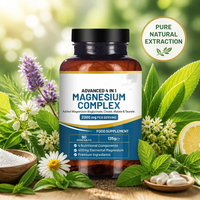 Magnesium Complex 2000mg Tablet Vegan 4 1.400mg Suplemen Makanan Fungsional Otot Elemental Buatan Cina untuk Pria Wanita Harga Pabrik
