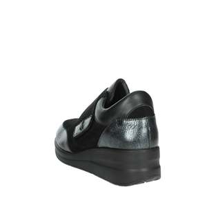 Scarpe da ginnastica da donna Novaflex Sadali nere con plateau, vestibilità comoda - Product Image 2