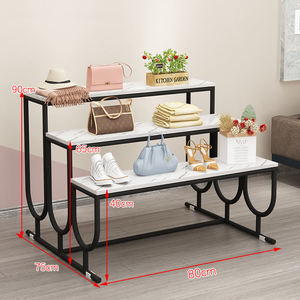 Kệ Trưng Bày Túi Xách Giày Bằng Kim Loại Tùy Chỉnh Giá Để Bàn Trưng Bày Xếp Tầng Bàn Làm Tổ Cho Cửa Hàng Quần Áo Mall - Product Image 3