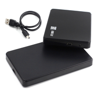 Boîtier de disque dur externe 2,5 pouces, boîtier de disque dur SATA vers USB 2.0, boîtier de disque dur Optibay, boîtier de disque dur 2,5 pouces, boîtier de disque dur SSD