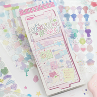 Livre d'autocollants de style coréen Mr.Paper, autocollants esthétiques pour journalisation, scrapbooking et superposition artisanale DIY