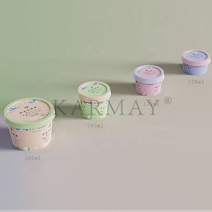 365ml 12OZ Crème Top Yogourt GREC yaourt Tasses avec couvercle dans le moule Label base de crème sure - Product Image 6