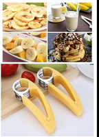 Snijgereedschap Fruitschotel Ham Worst Gele Bloem Split Groente Salade Bananensnijder