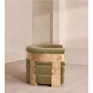 Tapicería meticulosamente hecha a mano Burl Design Hotel interior hecho a mano descansado sillón de sala de estar - Product Image 3