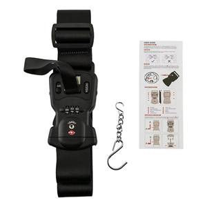 Custom Made Print Logo Polyester Reisetasche Koffer Gepäck gurt Gürtel mit Wiege schloss Nylon Gepäck riemen mit Zolls chloss - Product Image 2