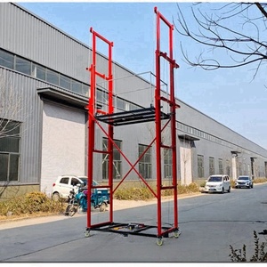 Hiện đại thép bền xây dựng giàn giáo nền tảng 0.3 TẤN-0.5 tấn điện nâng thang 2-8 mét di động Kính thiên văn khung - Product Image 6