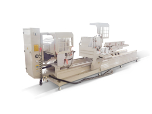 Machine de découpe automatique à deux têtes pour la fabrication de fenêtres et portes en aluminium, contrôlée par PLC, haute précision, moteur 380V/220V pour UPVC - Product Image 3