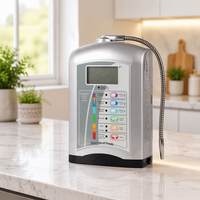 Ioniseur d'eau alcaline 5 plaques, modèle économique avec 1 filtre, durée de vie de 10 ans, nettoyage automatique par inversion, certifié CE pour usage domestique, OEM