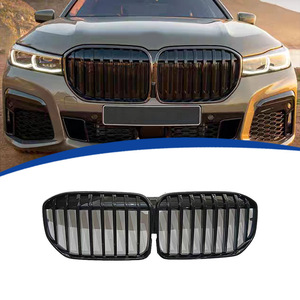 Parrilla delantera de repuesto para BMW Serie 7 G12 MP, modelo negro ABS, para parachoques delantero. - Product Image 1