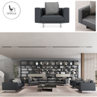 Ensemble de canapés modernes en similicuir PU, mobilier créatif pour salon et bureau d'accueil, fabriqué à Foshan
