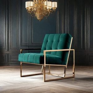 Couverture de <span class=keywords><strong>fauteuil</strong></span> convertible en tissu et velours doré, siège inclinable, pour café, <span class=keywords><strong>club</strong></span>, - Product Image 6