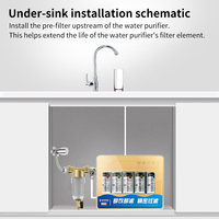Filtre à eau en alliage autonettoyant automatique pour toute la maison, filtration 40 microns, débit de 6T/H, conception portable manuelle pour l'extérieur