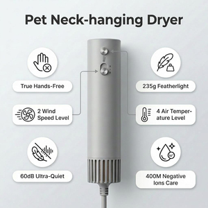Accesoire 360 Adjustable Quiet Portable Dog Grooming <b>Dryer</b> Neck Mount with Plug Customize - Product Image 3