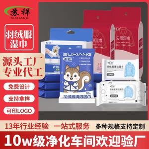 Lingettes nettoyantes pour doudounes Suxiang, 10 pièces, détachant pour vêtements, portable, sans lavage - Product Image 3