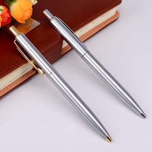 ปากกาลูกลื่นโลหะแบบกดคุณภาพสูง หัวบอลแบบยืดหดได้ ปรับแต่งโลโก้ได้ ใช้ไส้ปากกา Parker หมึกสีน้ำเงิน/ดำ เหมาะสำหรับใช้ในสำนักงานและโรงเรียน - Product Image 4