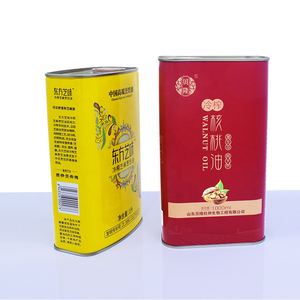 Lata cuadrada de aceite de sésamo de 1 litro personalizada, diseño personalizado, contenedor de impresión, embalaje de latas de aceite de cocina - Product Image 1