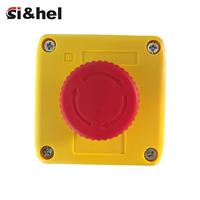 Boîte de bouton-poussoir d'arrêt d'urgence Si&hel Mushroom Head 10A, interrupteur combiné pour appareils électroménagers, interrupteur SPST en plastique 1NO1NC
