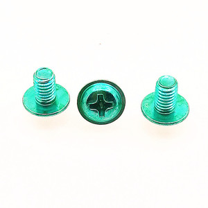 Tornillo de Cabeza Redonda M4, Acero Cincado Verde, para Luminarias - Product Image 1