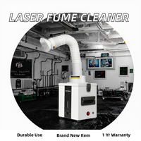 Extracteur de fumée neuf en excellent état, purificateur de fumée de soudure, absorbeur de fumée, instrument de nettoyage d'air et de poussière pour machine laser