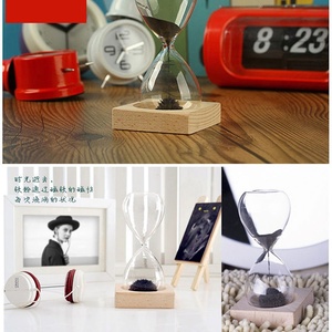 Cát đồng hồ cát sử dụng 1 phút cao Borosilicate Kính từ đồng hồ cát hẹn giờ với cơ sở bằng gỗ - Product Image 6