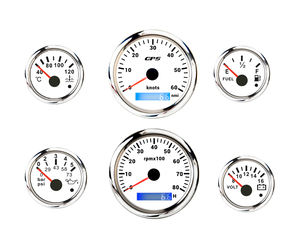 مجموعة 6 في 1 لعام 2026 تشمل مقياس حرارة الماء ومستوى الوقود ونظام تحديد المواقع العالمي وعداد السرعة وضغط الزيت والفولتية ومقياس دورات المحرك - Product Image 5