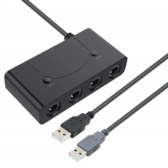Gamecube Controller Adapter for Nintendo Switch/Wii U/PC Plug and Play 4 Ports High Quality USB Wired NGC Gamepad Converter