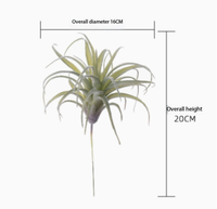 Tanaman Tillandsia & Rumput Nanas Realistis Buatan Produsen, Gaya Boho, Tanaman Palsu untuk Dekorasi Meja Pernikahan, Gaya Rumah Modern