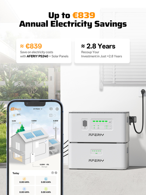 Expandable Capacify 9.79kWh Home Emergency Energy Storage Battery for Home Use Balcony Solar System Power Station