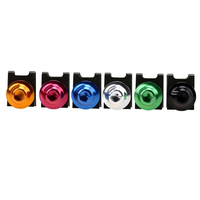 Kit de vis colorées personnalisées en alliage d'aluminium CNC de 6 mm pour modification de panneaux latéraux de moto, boulons modifiés colorés pour moto