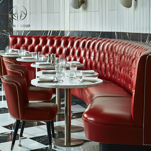 Conjunto de Muebles para Cafetería, Restaurante o Comercio: Sofá, Sillas y Mesa de Mármol para Comedor - Product Image 1