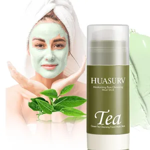 Face Clean Mask Shrink Pores Deep Blackhead Remover Facial Cleansing Moisturizing Mask Green Tea Cleansing Stick Masks