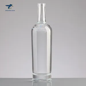 高級プレミアムブランディガラスボトル卸売ウィスキーウォッカXO空のウイスキーガラス瓶