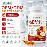Rainwood OEM, Etiqueta Privada, Vinagre de Sidra de Manzana, Cápsulas Blandas de Vinagre de Sidra de Manzana, Suplemento Quemagrasas, Cápsulas de Vinagre de Sidra de Manzana a Granel