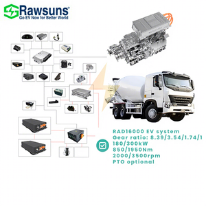 Rawsuns New One-stop Solution Professional <strong>EV</strong> Conversion Kit Software 185kW <strong>PMSM</strong> <strong>Motor</strong> AMT Gearbox PTO 15 Ton Garbage Truck - Product Image 6