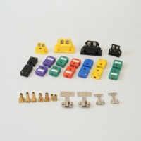Konektor Termokopel Miniatur Industri Kustom Tipe K J T dengan Pin Datar untuk Produsen Instrumen