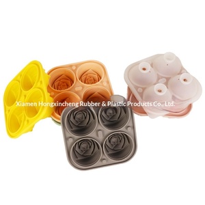 Molde de Silicona para Cubitos de Hielo con Forma de Rosa, Creativo, de Grado Alimenticio, Fácil de Desmoldar, para Bebidas Frías, Caja de Hielo para Whisky - Product Image 3