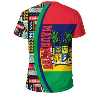 T-shirt ad asciugatura rapida con Logo del paese di Liberia e magliette con motivo Kente all'ingrosso magliette personalizzate di alta qualità con il tuo marchio - Product Image 4