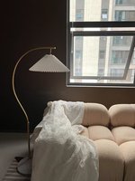 Cremefarbenes, modulares Ecksofa im Würfelschlafsofa-Stil aus weichem Kunstlammfell-Stoff, L-förmige Chaiselongue, Wohnzimmer-Stoffsofa