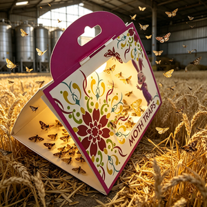 Pièges à mites de garde-manger en papier, pièges à colle, attractifs aux phéromones pour vêtements, crochets adhésifs portables pour armoires <span class=keywords><strong>et</strong></span> placards alimentaires - Product Image 1