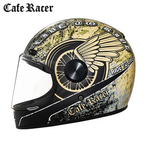 Faseed V6 Cafe Racer Adventure Casques de <span class=keywords><strong>moto</strong></span> Intégral ABS Fibre de verre Style vintage ECE DOT Approuvé pour <span class=keywords><strong>Harley</strong></span> Riding - Product Image 2