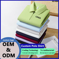 Kaos Polo Linen Setengah Resleting Tanpa Jahitan Bordir Cetak Kemeja Budaya Perusahaan Kemeja Iklan Seragam Kelompok Logo Kustom