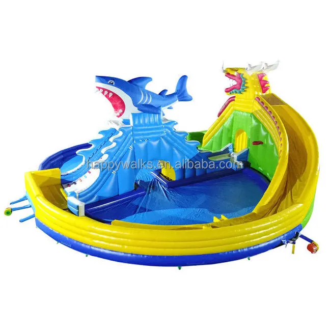 Dragon & Shark Trượt Nước Bơm Hơi Công Viên Trượt Nước Bơm Hơi Tùy Chỉnh