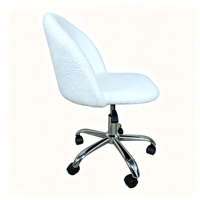 Chaise de bureau confortable pour la maison et le bureau, avec roulettes, pivotante et réglable, en tissu, pour la maison, le bureau ou le dortoir