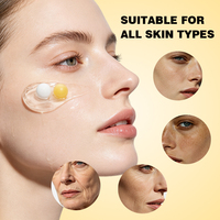 Crème en capsules bicolores au rétinol et aux peptides 70g, vitamine C, anti-âge, raffermissante, éclaircissante, crème pour le visage, OEM, étiquette privée