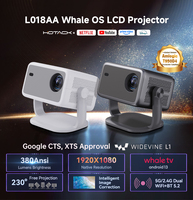 YDH-L018 PRO 900 Lumens 4K 120 Pouces 1080P LED Android 11 HIFI Stéréo 3D Projecteur Portable de Poche