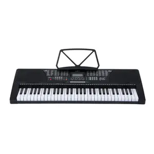 الصين المورد MK821 المبتدئين التدريس الإلكترونية البيانو 61 مفاتيح LCD بيانو رقمي لوحة المفاتيح أداة